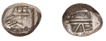 null PHASELIS (530-500 av. J.C.). Statère archaïque en argent. 10,90 g. Proue de...