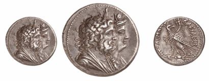 null PTOLEMEE IV Philopator (221-205 av. J.C.). Tétradrachme d'argent frappé à ALEXANDRIE....