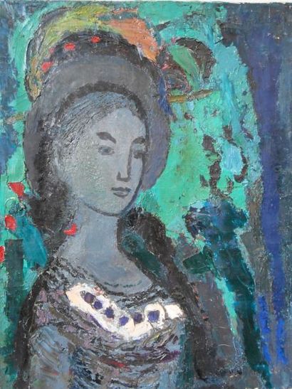 null Charles TCHERNIAWSKY (1900-1976)

"Portrait d'Hélène"

Huile sur toile signée...