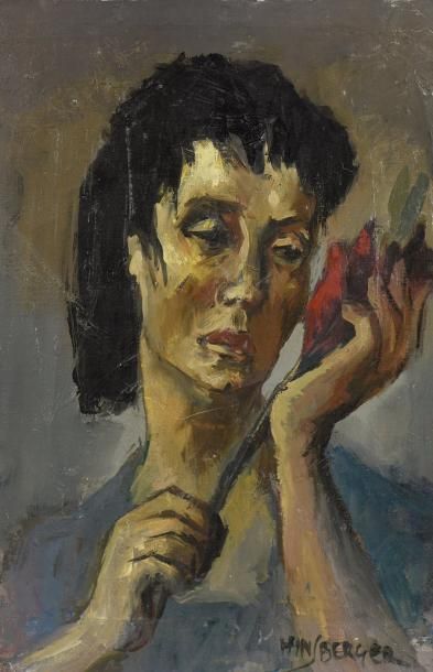 null Alexis HINSBERGER (1907-1996)

"Portrait de femme à la fleur"

Huile sur panneau,...