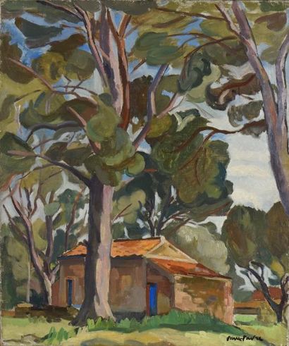 null Pierre FAVRE (1906-1983)

"Maison dans la forêt"

Huile sur toile, signée en...