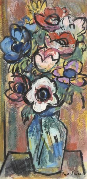 null Pierre FAVRE (1906-1983)

Bouquet de fleurs

Gouache sur papier, signée en bas...