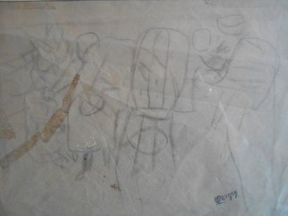 null Jean POUGNY (1892-1956)

Fragment de dessin

crayon sur calque, cachet de la...