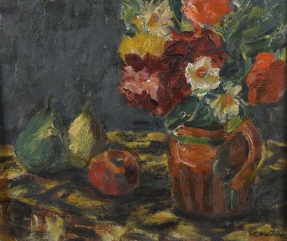 null André-Marcel CHOTIN (1888-1969)

Nature morte aux fleurs et aux fruits

Huile...