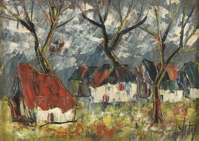 null Henri D'ANTY (1910-1998)
- Maison dans la forêt
Huile sur toile, signée en bas...