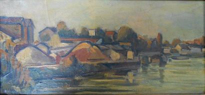 null Michel ADLEN (1898-1980)

"La seine, environs de Paris", 1954 

Huile sur toile...