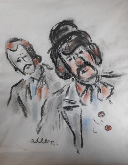 null Michel ADLEN (1898-1980)

"Les Clowns" 

Pastel signé en bas à gauche, daté...