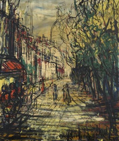 null Michel-Marie POULAIN (1906-1991)

"Rue de Paris"

Huile sur panneau, signée...