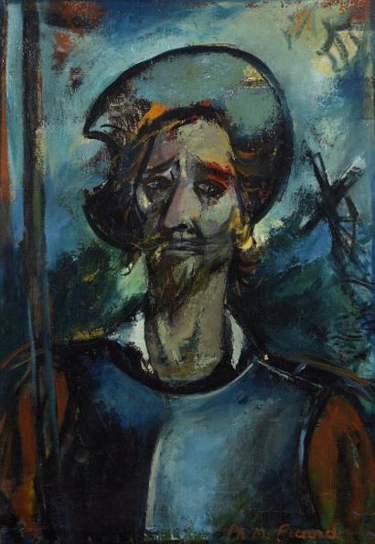 null Philippe-Marie PICARD (1915-1997)

"Don Quichotte"

Huile sur toile, signée...