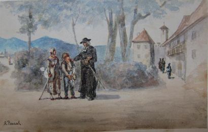 null Antoine PASCAL (1803-c.1859)

"La Promenade de Monsieur le Curé"

Aquarelle...