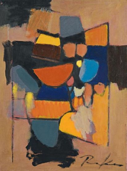 FRANZ PRINKING (1929-1979) 
Clamart (composition abstraite)
Huile sur toile, signée...
