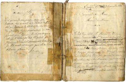 CAMPAGNE DE RUSSIE 1812.
Important manuscrit...