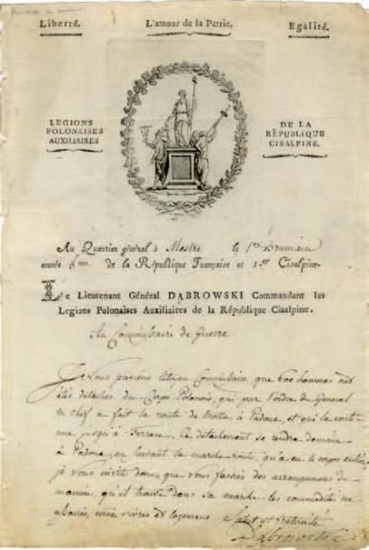 DOMBROWSKI Jean Henri Dabrowski, dit [Pierszowice, Pologne, 1755 - Winnagora, Pologne, 1818]