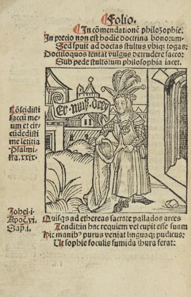 BRANT, Sebastian Stultifera navis. Nürnberg, Georg Stuchs, 1er mars 1497. Pet. in-8,...
