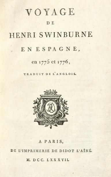 SWINBURNE, Henri Voyage de Henri Swinburne en Espagne en 1775 et 1776. Traduit de...