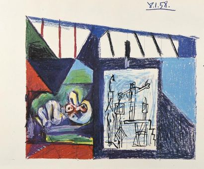 Picasso, Pablo La Chute d'Icare. Décoration du Foyer des Délégués, Palais de l'Unesco...