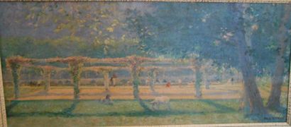 null Paul DE FRICK (1864-1935)

"Le jardin public"

Huile sur toile, signée en bas...