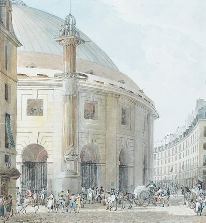 Pierre-François-Léonard FONTAINE (Pontoise 1762 - Paris 1853) Vue extérieure de la...