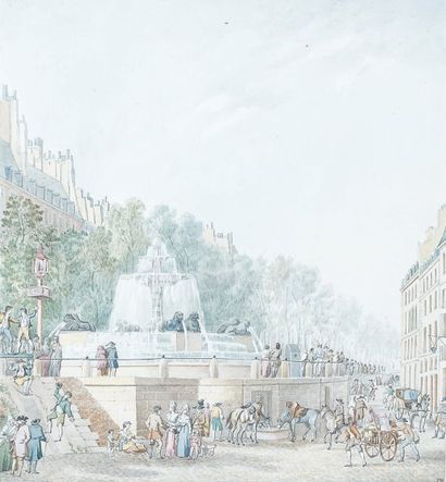 Félicie MEUNIE d'après Pierre-François-Léonard FONTAINE (Pontoise 1762 - Paris 1853)...