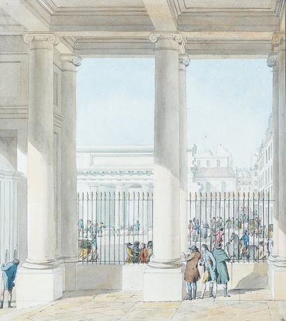 Pierre-François-Léonard FONTAINE (Pontoise 1762 - Paris 1853) Vue de la fontaine...