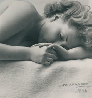 Jean-Marie AURADON (1887-1958) Nu, Paris, 1938. Épreuve argentique d'époque, 220x233...