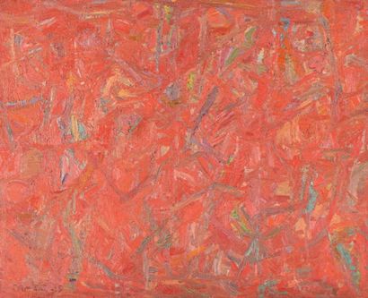 David LAN-BAR (1912-1987) 
Composition abstraite
Huile sur toile, signée en bas à...