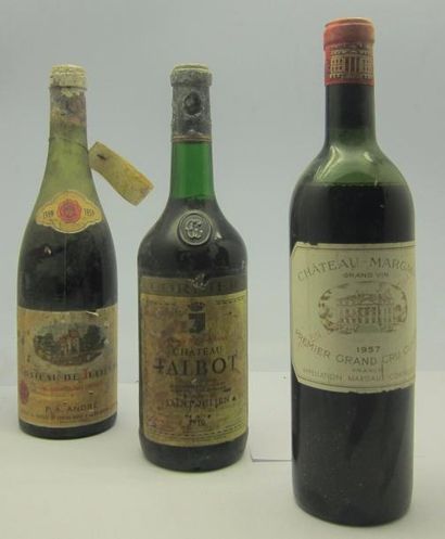 null 1 Bouteille de Château Margaux 1957, 1 bouteille de Château de Julienas 1959,...