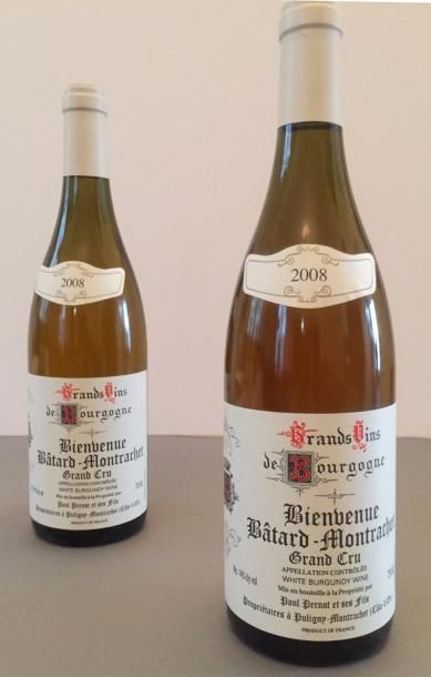 null 2 bouteilles Bienvenue Bâtard -Montrachet, Grand Cru, Paul Pernot, 2008, une...