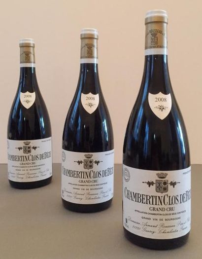 null 3 bouteilles Chambertin Clos de Bèze, Grand Cru, Domaine Armand Rousseau, 2...