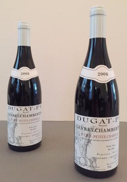 null 2 bouteilles Gevrey-Chambertin, 1er cru "Petite chapelle", Domaine Dugat py,...