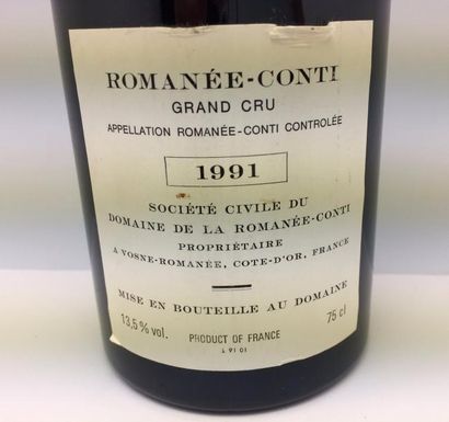 null 1 Bouteille ROMANEE CONTI, Domaine de la Romanée-Conti Monopole, 1991, niveau...