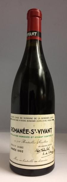 null 1 Bouteille Romanée Saint-Vivant, Domaine de la Romanée-Conti, 1992, étiquette...