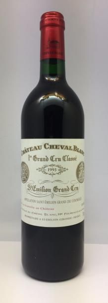 null 1 Bouteille Château Cheval Blanc, Saint-Emilion, 1993, bon niveau