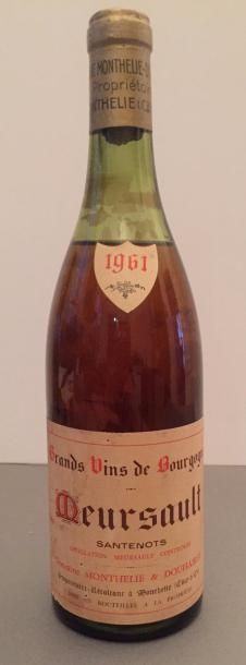 null 1 bouteille Meursault, Domaine Monthelie & Douhairet, 1961, niveau mi- épaule,...