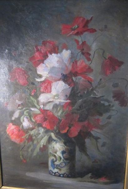 null Pauline CASPERS (act.1890-1912)
Vase de coquelicot
Huile sur toile signée en...