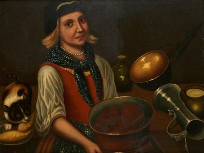 null Ecole Italienne du XVIIème siècle

"Femme en cuisine"

Huile sur toile

Nombreuses...
