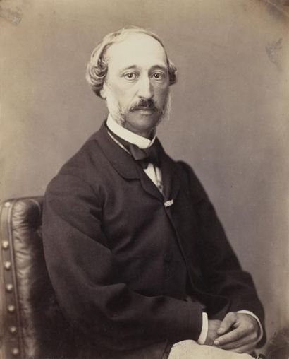 NADAR (1810-1910) Portrait d‘Edmond Becquerel, inventeur des "Photochromatiques"...