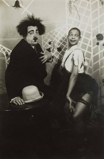 Boris LIPNITZKI (1887-1971) Paul Poiret et Joséphine Baker à la fête des Catherinettes.
Maison...