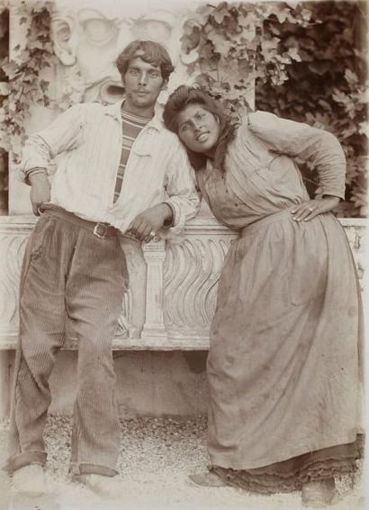 Emile zola (1840-1902) Couple de Bohémiens.
Photographie prise prises dans la propriété...