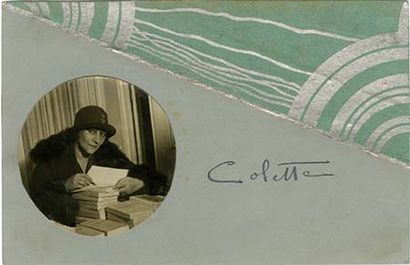 COLETTE (Sidonie Gabrielle Colette, dite) [Saint-Sauveur-en- Puisaye, 1873 - Paris, 1954], romancièr