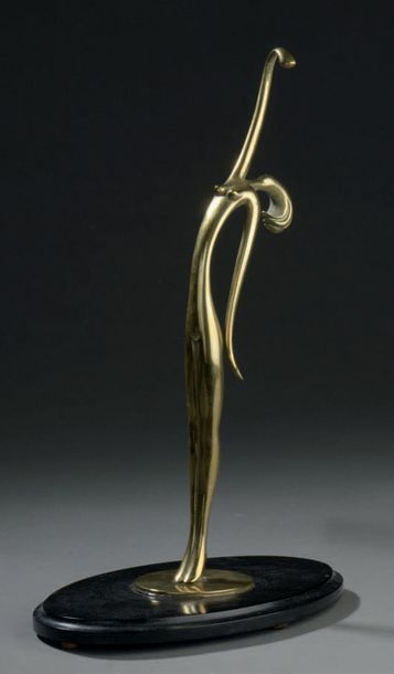 FRANZ HAGENAUER (1906-1986) Danseuse nue
Epreuve en bronze.
H. 29,5 cm