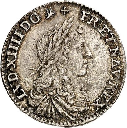null LOUIS XIV (1643-1715). Douzième d'écu du Dauphiné au buste juvénile 1660 GRENOBLE...