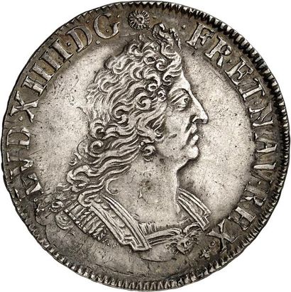 null LOUIS XIV (1643-1715). Demi-écu aux palmes 1695 NANTES (T). 13,46 g.
A/ LVD.XIIII.D.G...