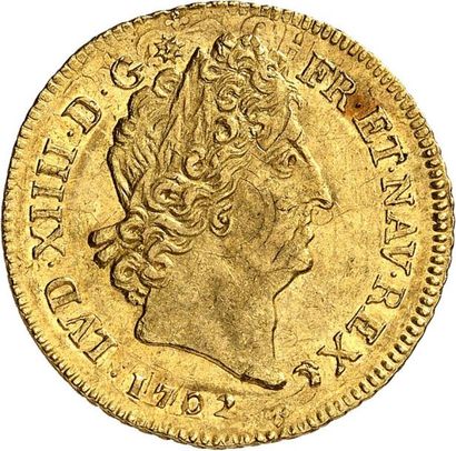 null LOUIS XIV (1643-1715). Louis d'or aux 8 L et insignes 1702 LYON (D). 6,70 g.
Même...