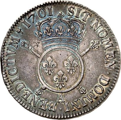 null LOUIS XIV (1643-1715). Écu aux insignes 1701 PARIS (A). 27,14 g. A/ LVD. XIIII....