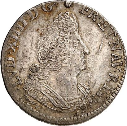 null LOUIS XIV (1643-1715). Quart d'écu aux insignes 1701 LILLE (W). 6,43 g.
A/ LVD.XIIII.D.G...