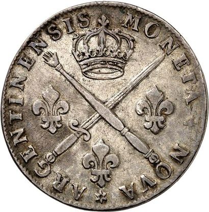 null 33 sols aux insignes 1705. 9,06 g.
A/ MONETA (différent) NOVA (différent) ARGENTINENSIS....