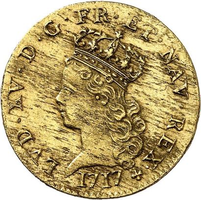 null LOUIS XV (1715-1774). Demi louis d'or dit “de Noailles” 1717 PARIS (A). 6,14...