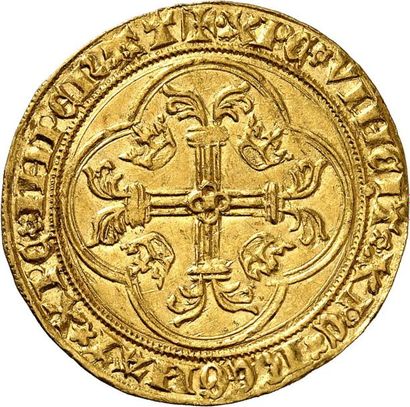 null CHARLES VII (1422-1461) Écu d'or à la couronne du 3ème type ou “écu neuf” de...