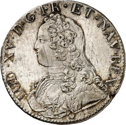 null LOUIS XV (1715-1774). Écu aux rameaux d'olivier 1732 AIX (&). 29,59 g.
A/ LUD.XV.D.G.FR.ET.NAV.REX....